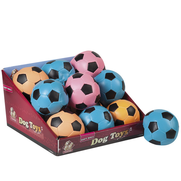 Flamingo Football Multiple Colours ФЛАМИНГО ФУТБОЛЬНЫЙ МЯЧ ЦВЕТНОЙ 10см игрушка для собак - фото 1 - id-p1414903785