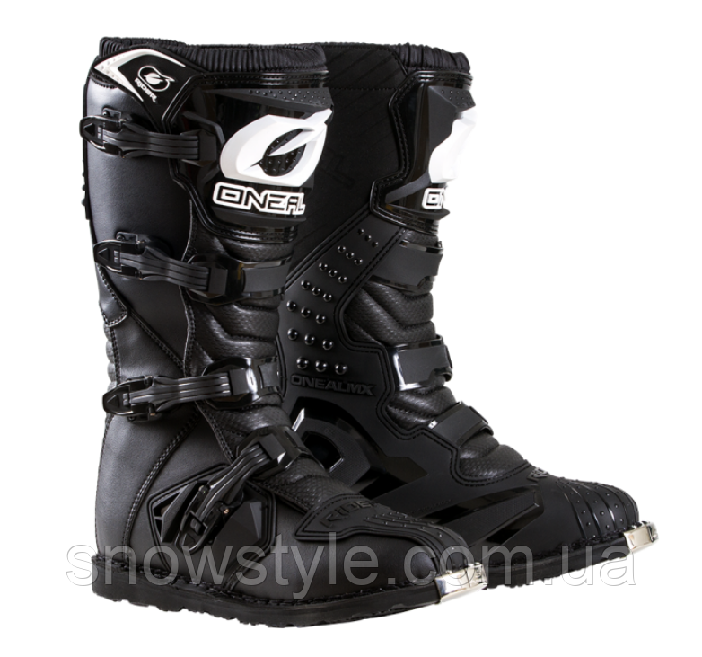 Мотоботи ботинки для мотокросу O'Neal Rider Boot MX Black Розмір 9(US) / 42-43(EU)