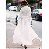 Довге білосніжна сукня розкльошені з батисту. Розмір 42-74+ плюссайз, фото 3