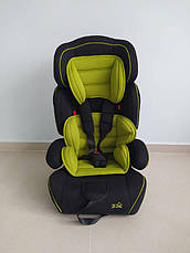 Дитяче автокрісло з бустером 1-12 років JOY 7086 G, група 1/2/3, вага дитини від 9-36 кг, салатове, фото 3