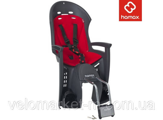 Дитяче велокрісло Hamax Smiley grey red, фото 1