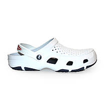 Сабо крокси чоловічі білий з темно-синім з ЕВА Jose Amorales, фото 3