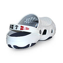 Сабо крокси чоловічі білий з темно-синім з ЕВА Jose Amorales, фото 4