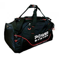 Спортивна сумка Power System PS-7010 Gym Bag Magna (65л.) Blak/Red
