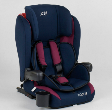 Дитяче автокрісло JOY 72583 система ISOFIX, універсальне, група 1/2/3, вага дитини від 9-36 кг, синє, фото 1