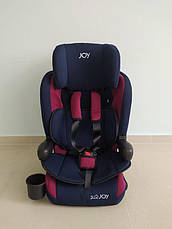 Дитяче автокрісло JOY 72583 система ISOFIX, універсальне, група 1/2/3, вага дитини від 9-36 кг, синє, фото 6