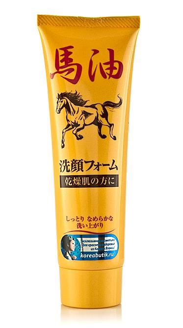 Пінка для вмивання для дуже сухої шкіри Horse Oil Facial Foam Junlove, 120 г (102206)