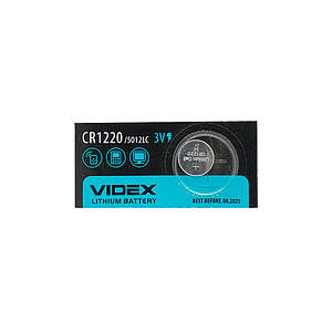 Батарейка CR1220 Videx Lithium (3v) 1шт.