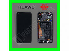 Дисплей Huawei Honor 20 / Nova 5T Black (02352TMU) сервісний оригінал у складі з рамкою, акб і датчиками