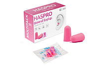 Пенные беруши для сна 10 пар SNR 38 дБ Haspro Multipack (розовый цвет)