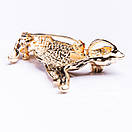 Брошка-кулон "Ягуар" 60х35мм Золотистий, фото 3