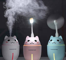 Ультразвуковий ароматичний зволожувач повітря нічник з USB Humidifier 320 мл В