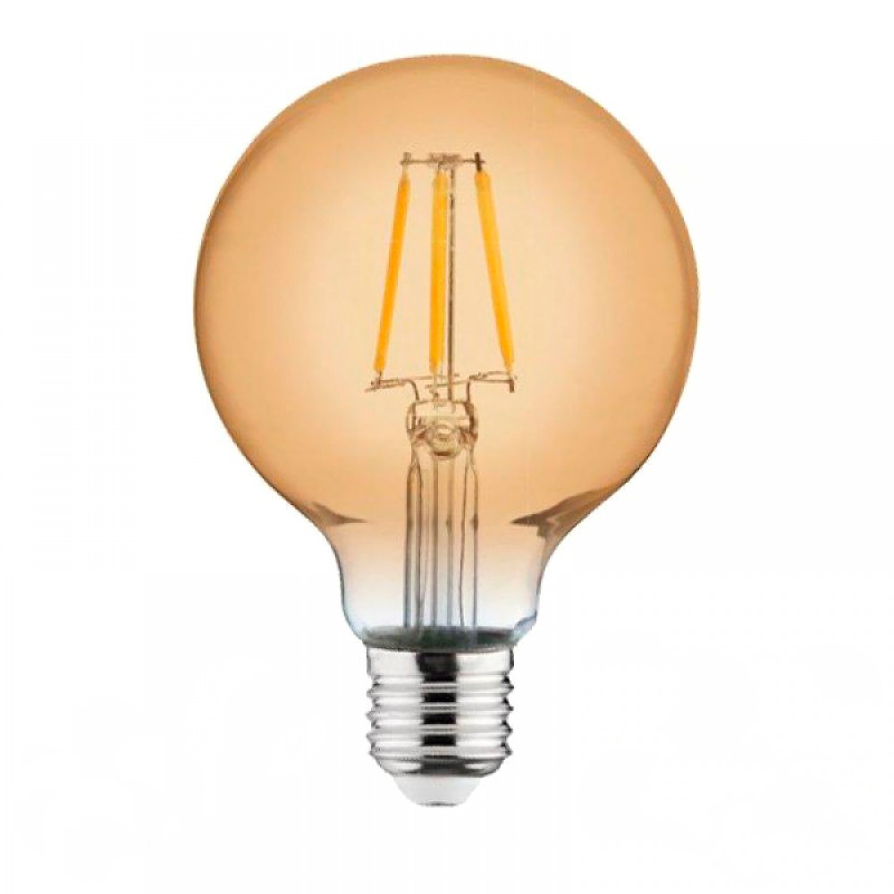 Лампочка світлодіодна Horoz Filament Led 001-030-0006 6W E27 2200К куля