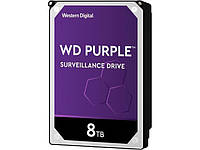 Дисковий накопичувач внутрішній Western Digital WD 3.5" Purple 8ТВ 3,5" SATAIII 7200 об/хв Сріблястий