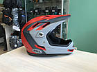 Велошлем BMX даунхилл Bell Sanction Adult Full Face Bike Helmet Matte Crimson/Slate/Grey Small (52-54cm), фото 5
