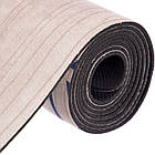 Коврик для йоги Замшевий каучуковий двошаровий 3м Record FI-5662-38 (розмір 183x61x0.3см, бежевий, з прин, фото 4
