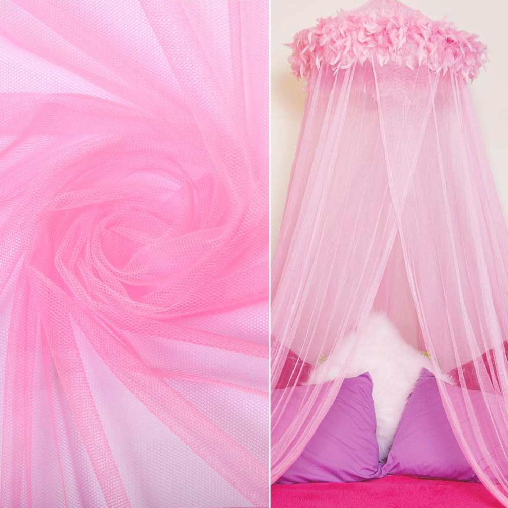 Сітка м'яка тонка рожева ніжна, ш.150