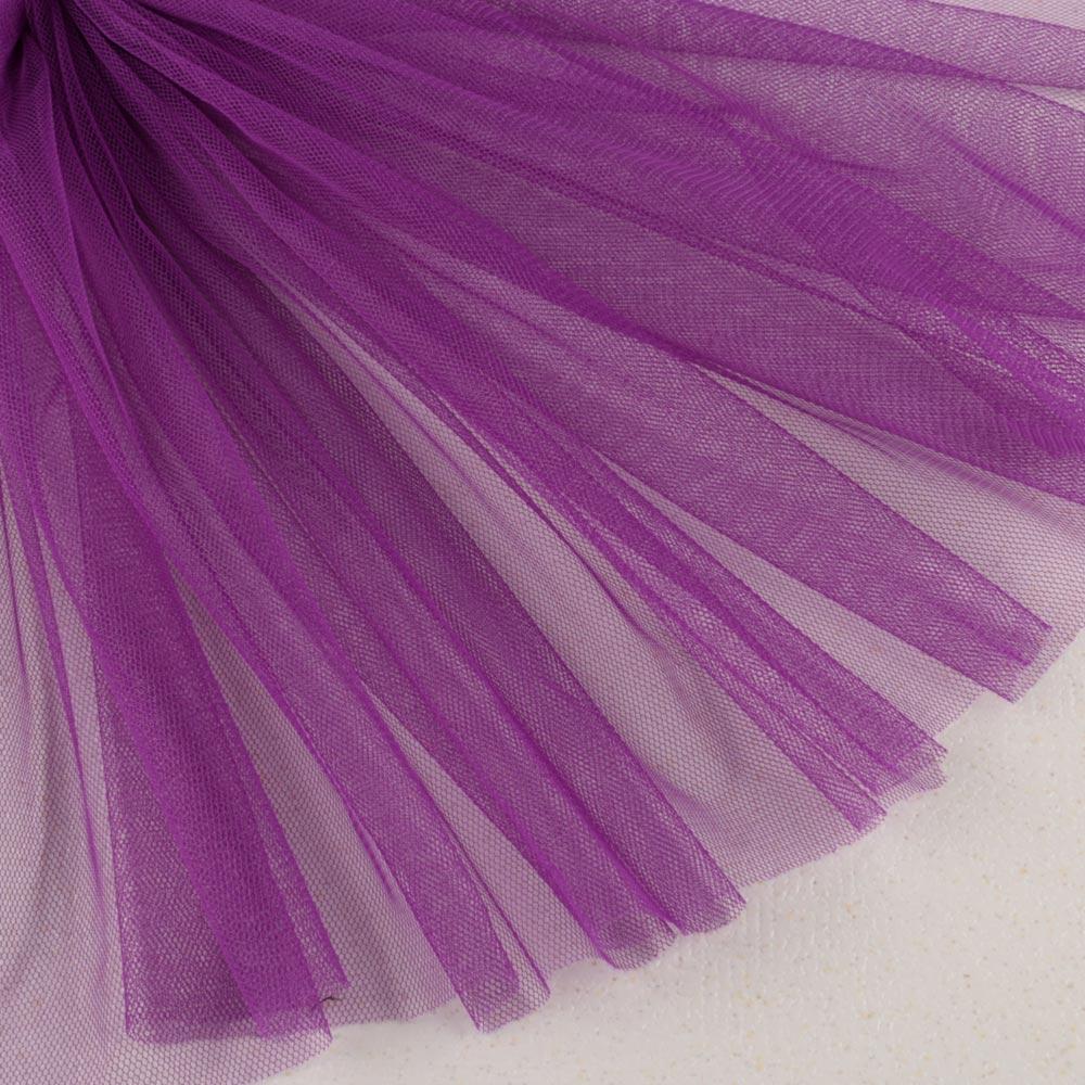 Сітка м'яка тонка фіолетова яскрава, ш.160