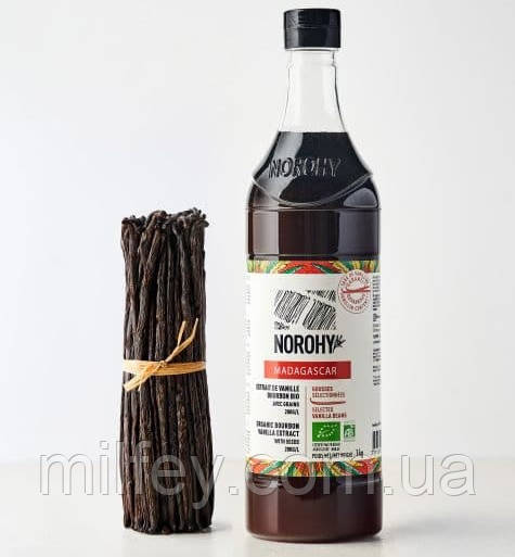 Натуральний екстракт ванілі Бурбон BIO Norohy Valrhona 1 кг, фото 1