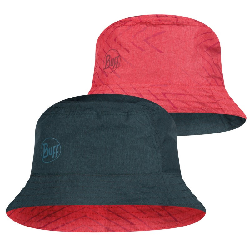 Панама Buff S/M Двостороння TRAVEL BUCKET HAT Сollage red-black, фото 1