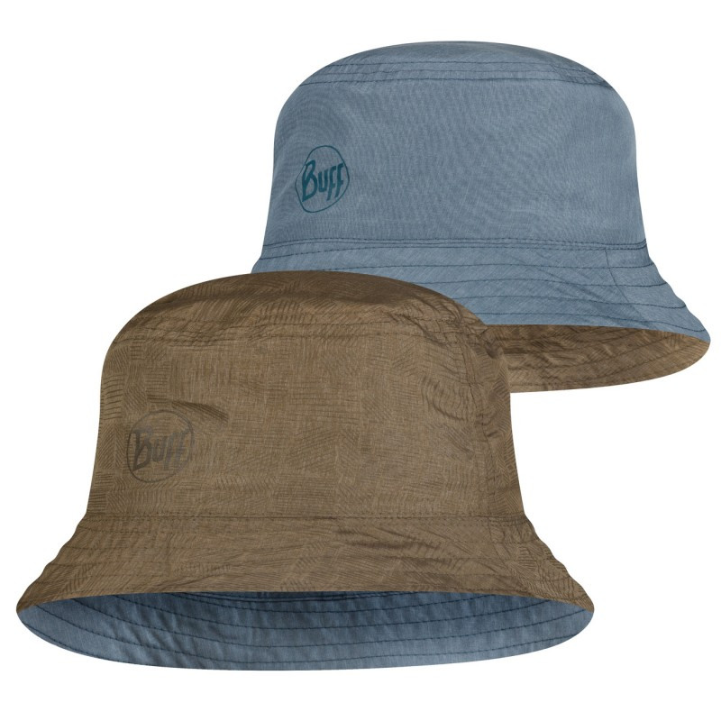 Панама Buff S/M Двостороння TRAVEL BUCKET HAT zadok blue-olive, фото 1