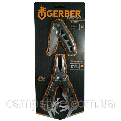 PROMO Мультитул+ніж SUSPENSION+COHORT Gerber Bear Grylls блістер