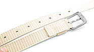 Ремінь тканинний Weatro Колір Молочний tkst-3K-012, фото 4