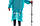Плащ-дощовик 3F Ul Gear Poncho 210T блакитний, фото 4