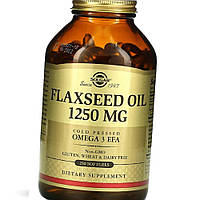 Льняное масло Солгар Solgar Flaxseed Oil 1250 mg 250 капс