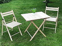 Комплект складной садовой мебели. Стол + 2 кресла.