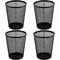 Подставка для ручек металлическая черная 90 х 105 мм Конус