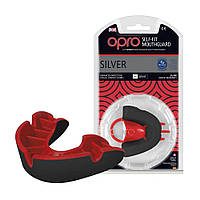 Капа боксерська OPRO Silver Black/Red (art.002189001)