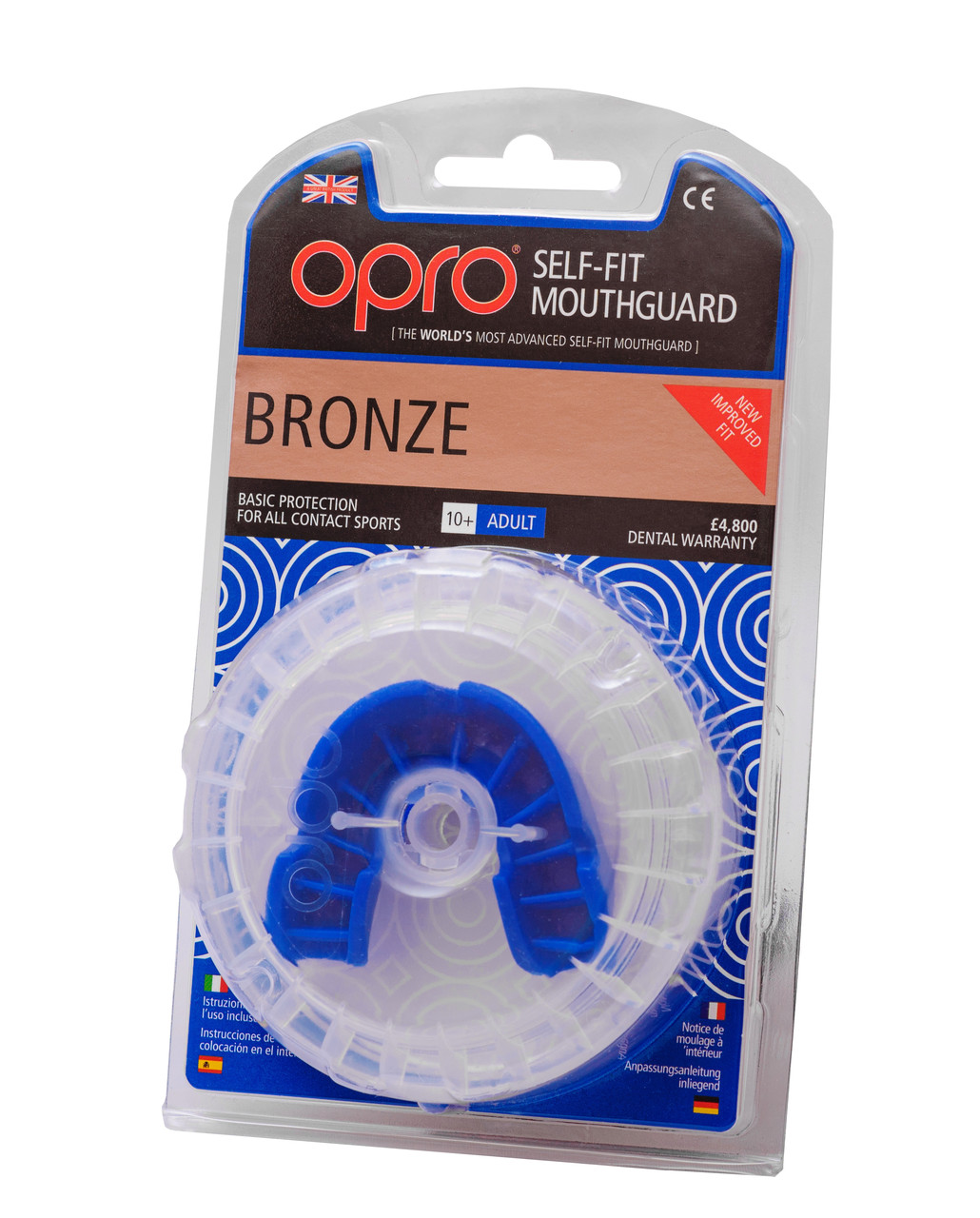 Капа боксерська OPRO Bronze Blue (art.002184002) - фото 5 - id-p1415173559