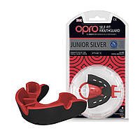 Капа боксерська OPRO Junior Silver Black/Red (art.002190001)