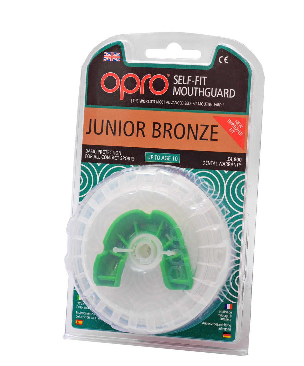 Капа OPRO Junior Bronze Green (art.002185003) - фото 5 - id-p1415174426