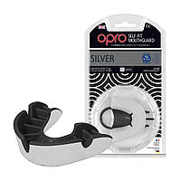 Капа боксерська OPRO Silver White/Black (art.002189006)