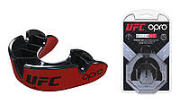 Капа боксерська OPRO Silver UFC Hologram Red/Black (art.002259001)