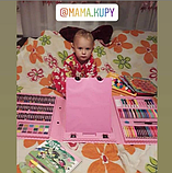 Дитячий набір для творчості та малювання 208 предметів, фото 4