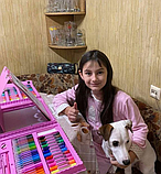 Дитячий набір для творчості та малювання 208 предметів, фото 5