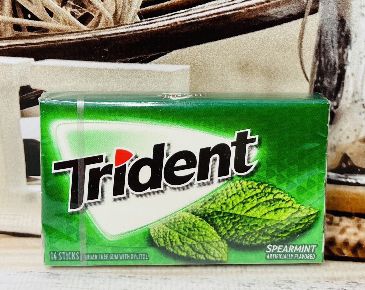 Жуйка без цукру Trident Spearmint Класична м'ята