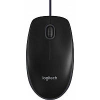 Маніпулятор миша дротова LOGITECH Corded Mouse B100 - Business EMEA - BLACK