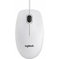 Маніпулятор миша дротова LOGITECH Corded Mouse B100 - Business EMEA - WHITE