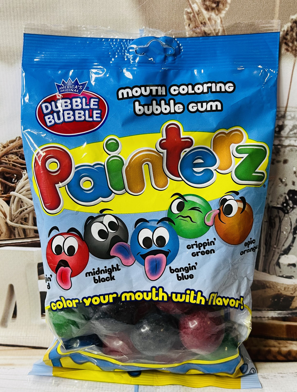 Жуйка великі бульки Dubble Bubble Мікс фарб
