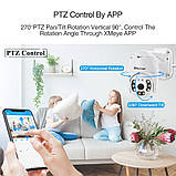 Вулична поворотна Wi-Fi камера відеоспостереження A6 авто стеження HD 1080P / 2MP, з блоком живлення |, фото 9