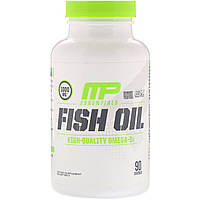 MusclePharm, omega-3 (90 капс.), омега-3 концентрат 400/300, рыбий жир