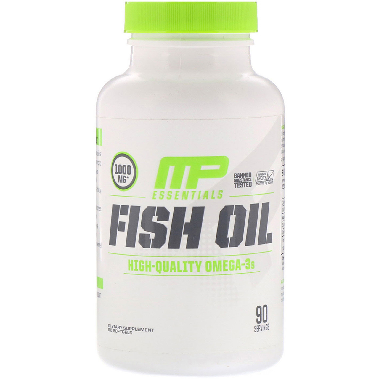 MusclePharm, omega-3 (90 капс.), Омега-3 концентрат 400/300, риб'ячий жир