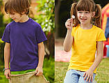 Дитяча футболка Класична Fruit of the loom 100% бавовна valueweight kids темно-зелений, 104, фото 6