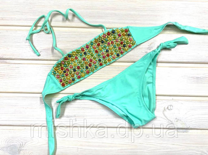 Купить Купальник детский с топом на девочку Бусины 3-14 лет, цена 390 ...