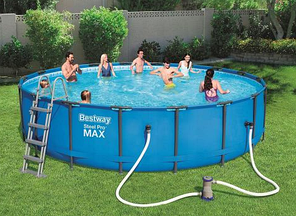 Басейн каркасний круглий Bestway 56462 549х122 см Blue, фото 4