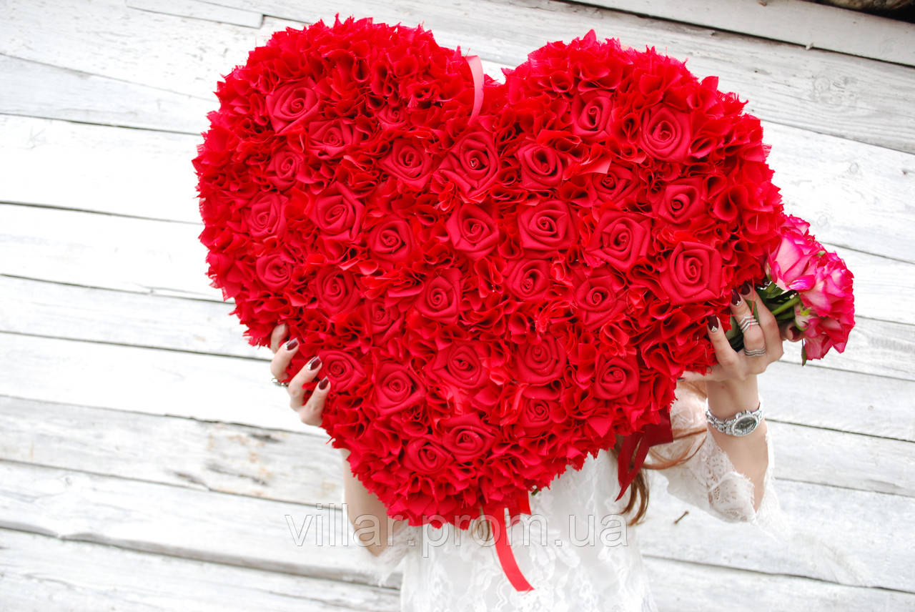 Декоративное сердечко " Love is..." размер 60х60см - фото 3 - id-p1415252296